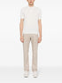 herringbone tapered-leg trousers